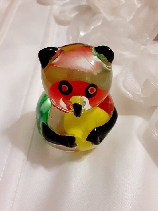 Other - Vintage Glass Crystal Panda Figurine Paperweight